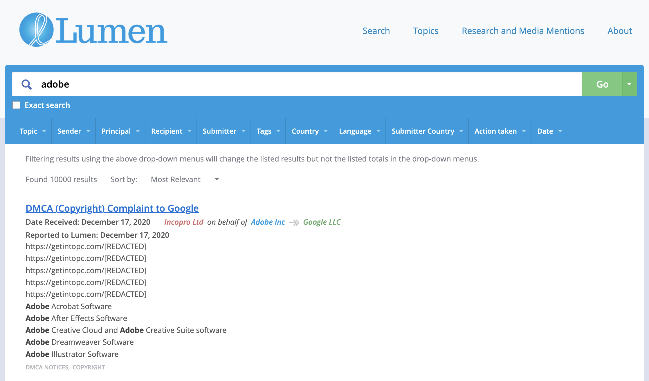 Lumen Database : Ce que Google ne veut pas que tu voies…